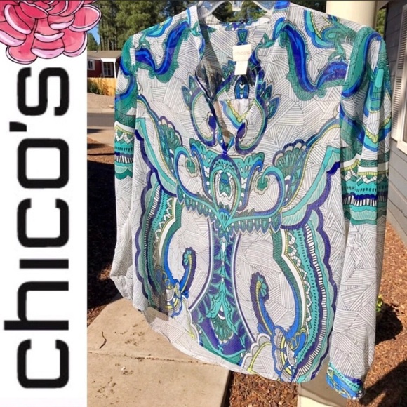 Chico's Tops - Gorgeous Semi Sheer Top • Sz0